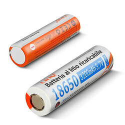 2 Piles 18650 Lithium 3200mAh 3.7V Rechargeable Tête Plate 3200JT LinQ