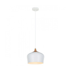 Luminaire Center Suspension moderne Britta blanc, acier et aluminium