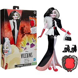 Acheter Hasbro Poupée Mannequin Cruella d'Enfer Disney Villains Univers 101 Dalmatiens 28 cm Blanc / Noir