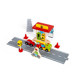 Bigjigs Rail Pack d'accessoires routiers - 54 pièces