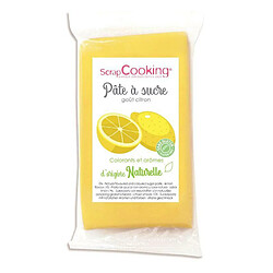 Scrapcooking Pâte à sucre jaune 250 g sans gluten - arôme citron