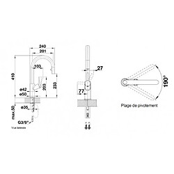 Acheter Blanco Mitigeur avec douchette 521359