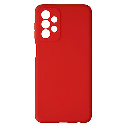 Avizar Coque pour Galaxy A23 5G Silicone Finition Mate Anti-traces rouge