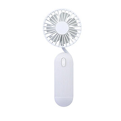 (Blanc) Ventilateur Portable USB 2000mAh Ventilateur de Cou Suspendu Mini Ventilateurs De Sport Rechargeables Ventilateur Réglable à 3 Vitesses à Faible Décibel