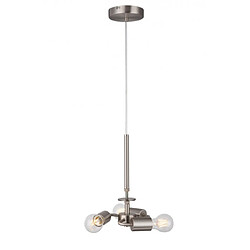 Luminaire Center Suspension Baymont Nickel satiné 3 ampoules 34cm