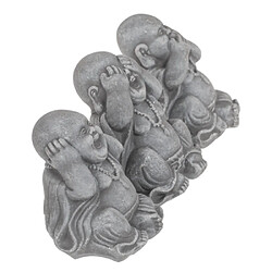 Lot de 3 statuettes BOUDDHA Chinois MAGNETICLAND pas cher