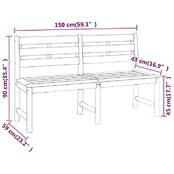 vidaXL Ensemble à manger de jardin 5pcs Bois de teck massif pas cher