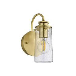 Elstead Lighting Applique murale salle de bains Kichler Acier,verre grainé transparent Laiton brossé