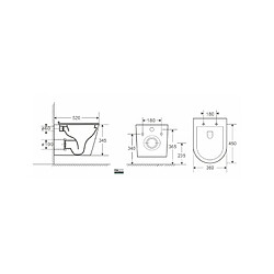 Avis Karag Cuvette WC suspendue Rimless ZINA - avec abattant à frein de chute-Sans le réservoir-36 -36