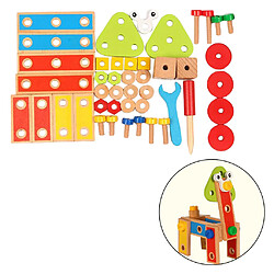 Acheter Bloc De Construction En Bois Pour Enfants Construction Créative Puzzles Toy Style B 45pcs