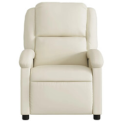 Avis Maison Chic Fauteuil inclinable,Fauteuil luxe de relaxation Crème Similicuir -MN65089