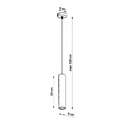 Acheter Luminaire Center Suspension design Lino Bois Bois naturel 1 ampoule 105cm