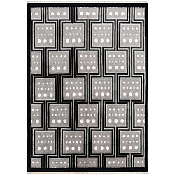 Vidal Tapis de laine 239x170 noir Darya