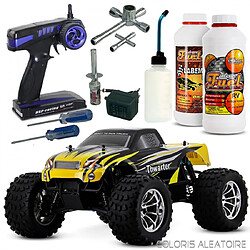 Pack Complet Monster Truck Thermique Thwarter N1 4x4 avec carburant modelisme et Starter Kit