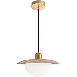 ICONIK INTERIOR Lampe Suspendue au Plafond - Bois - Quinci Naturel