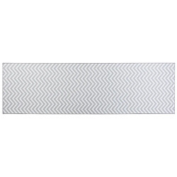 Beliani Tapis blanc et gris 60 x 200 cm SAIKHEDA