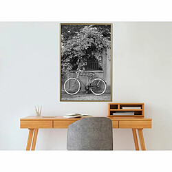 Paris Prix Affiche Murale Encadrée Bicycle with White Tires 40 x 60 cm Or