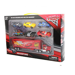 Universal 7pcs/set Voiture 2 Lightning McQueen Racing Mark Truck Jouets pour enfants.(Coloré)