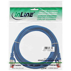 Câble de raccordement InLine® S / FTP PiMF Cat.6 PVC CCA 250 MHz, bleu, 2 m