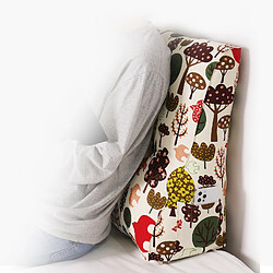 VerCart 100% Coton Coussin De Lecture Incliné Oreiller Compensé avec Dossier 60cm pas cher