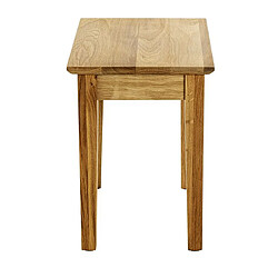 Pegane Table d'appoint, table de salon en bois massif coloris chêne -longueur 43 x profondeur 30 x hauteur 42 cm pas cher