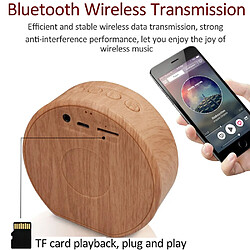 Avis Universal Haut-parleur Bluetooth portable bois stéréo mini sans fil Bluetooth Bass Haut-haut-haut-haut-haut-parleur mains libres TF Carte Player aux USB | Haut-parleurs portatifs (blanc)