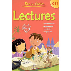 Rue des contes, lectures CE1 : conforme aux programmes 2008 - Occasion