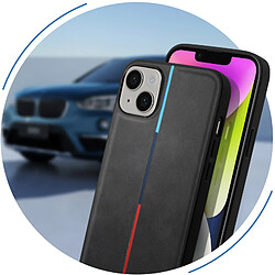 Acheter BMW Coque pour iPhone 14 M Sport Antichoc Design Fin et Matelassé Elégant Noir