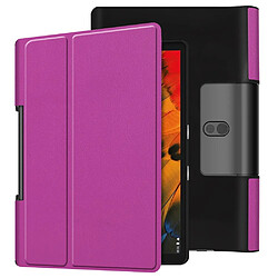 Etui en PU avec support violet pour votre Lenovo Yoga Smart Tab 10.1/Tab 5 YT-X705