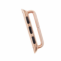 Acheter Wewoo Boucle Métal Apple Watch or rose pour 38mm Metal Strap Connecteur Métallique, Paire