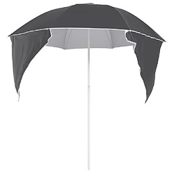 Acheter Helloshop26 Parasol de plage avec parois latérales 215 cm anthracite 02_0008378