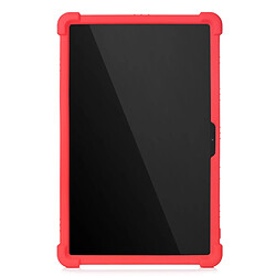 Coque en silicone Multicolore avec béquille coulissante rouge pour votre Lenovo Tab P11