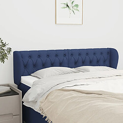 Maison Chic Tête de lit scandinave avec oreilles,meuble de chambre Bleu 163x23x78/88 cm Tissu -MN13825