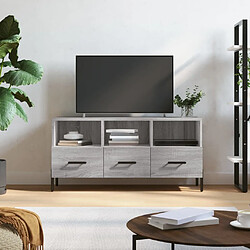 Maison Chic Meuble TV scandinave gris - Banc TV pour salon Sonoma 102x36x50 cm bois d'ingénierie -MN94842