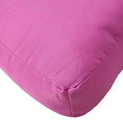 Acheter vidaXL Coussin de palette rose 60x60x8 cm tissu oxford