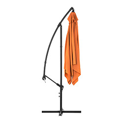 Acheter Helloshop26 Parasol déporté rectangulaire 250 x 250 cm inclinable orange 14_0007602