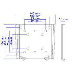 Avis Tooq Support mural pour écran 13 - 27 VESA 50x50 75x75 100x100mm