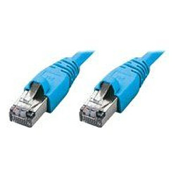 Câble de brassage RJ45 S-FTP, Cat 5e, bleu, 1,0m