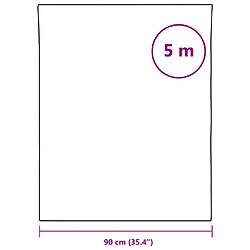 vidaXL Film autoadhésif pour meubles Argenté brillant 500x90 cm PVC pas cher