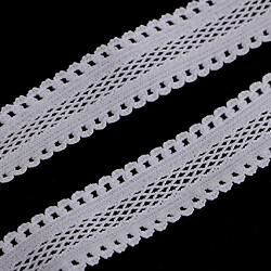 Acheter 5 verges 18mm stretch ruban de garniture de dentelle élastique bricolage couture artisanat blanc