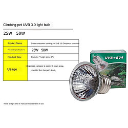 220V DAYLIGHT BEAM BASKING SPOT LAMP HEAT REPTILE BULB SUN LIGHT 25W pas cher