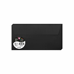 Paquet de 20 enveloppes Pollen 110x220mm DL Noir 120g