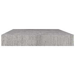 Acheter vidaXL Étagère murale flottante gris béton 50x23x3,8 cm MDF