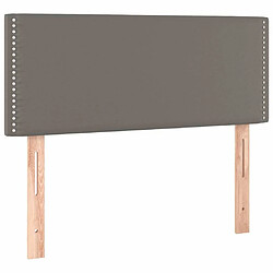 Acheter Maison Chic Tête de lit scandinave à LED,meuble de chambre Gris 90x5x78/88 cm Similicuir -MN47223