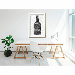 Paris Prix Affiche Murale Encadrée Bottle of Tequila 40 x 60 cm Or