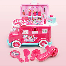 Cadeau de Noël de restauration rapide Simulation Bus Coiffeuse Toy Set Play Food pour Tod pas cher