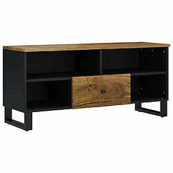 Maison Chic Meuble TV scandinave - Banc TV pour salon 100x33x46 cm bois de manguier et d'ingénierie -MN31193