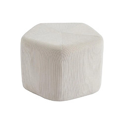 Vente-Unique Pouf en velours côtelé beige TALODI