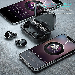 Universal Bouchons d'oreilles sans fil, casque Bluetooth 5.1 auto-jumelé casque bluetooth vrai stéréo sans fil pas cher