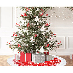 Avis C347 122 cm Rouge Christmas De Noël Jupe De Noël Tapis De Noël Tapis De Noël Jupe Jupe Noël Décorations de vacances Noël